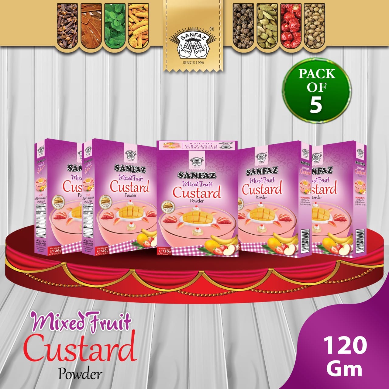 Mix Fruit Custard