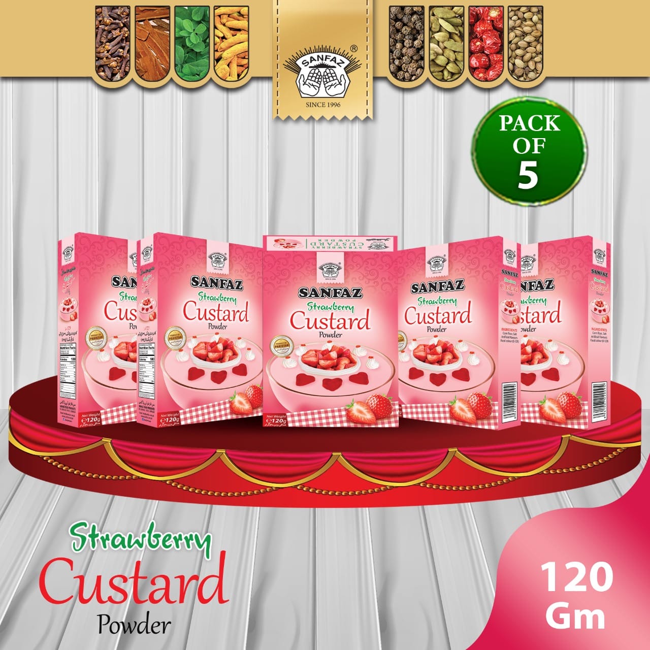 Strawberry Custard