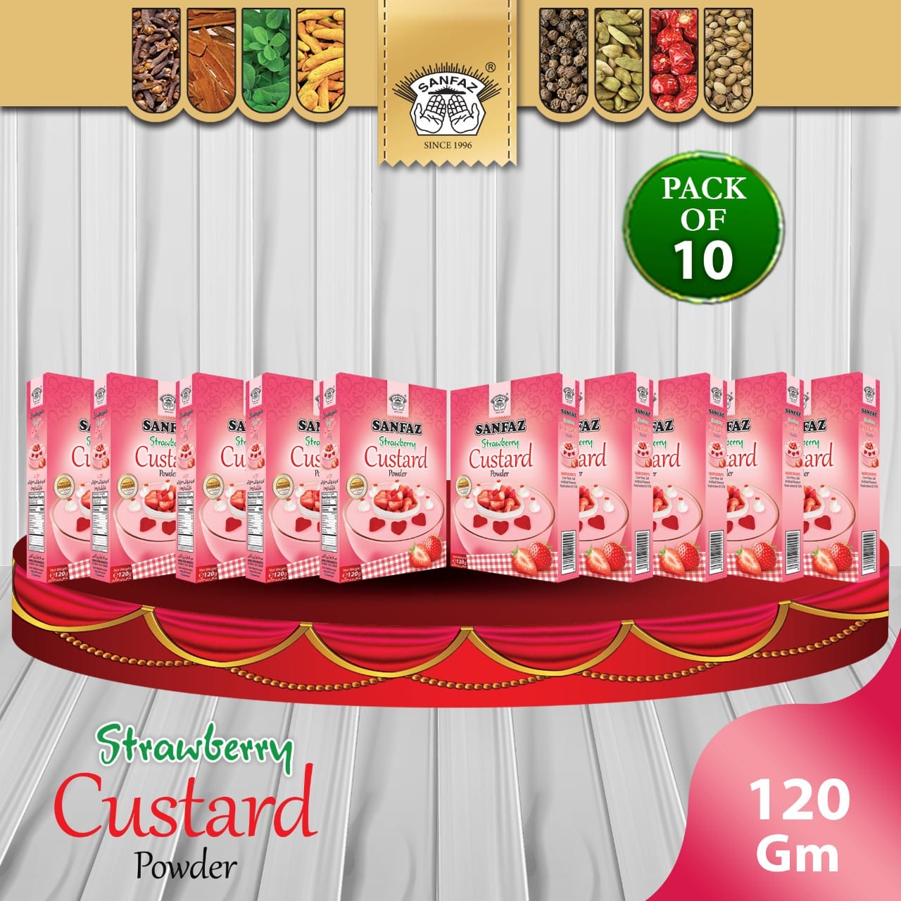 Strawberry Custard